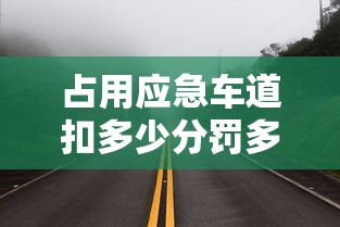 占用应急车道扣多少分罚多少钱?  第1张