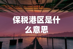 保税港区是什么意思  第1张