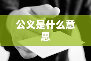 公义是什么意思  第1张