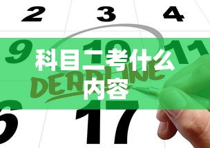 科目二考什么内容  第1张