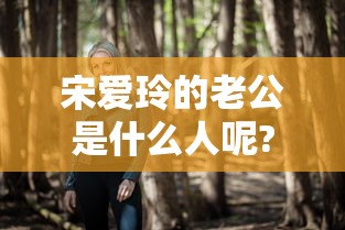 宋爱玲的老公是什么人呢?  第1张