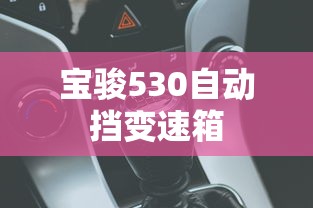 宝骏530自动挡变速箱  第1张