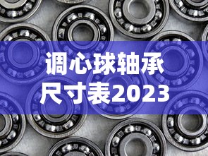 调心球轴承尺寸表2023最新版  第1张