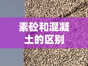 素砼和混凝土的区别  第1张