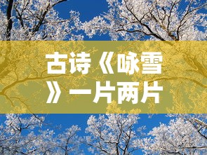 古诗《咏雪》一片两片三四片  第1张