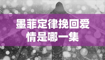 墨菲定律挽回爱情是哪一集  第1张