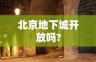 北京地下城开放吗?  第1张