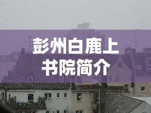 彭州白鹿上书院简介  第1张