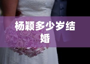 杨颖多少岁结婚  第1张
