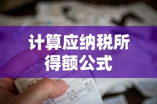 计算应纳税所得额公式  第1张
