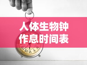 人体生物钟作息时间表排毒  第1张