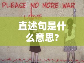 直述句是什么意思?  第1张