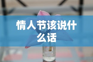 情人节该说什么话  第1张