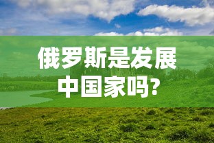 俄罗斯是发展中国家吗?  第1张
