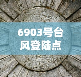 6903号台风登陆点碑  第1张