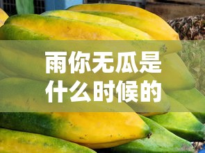 雨你无瓜是什么时候的梗  第1张