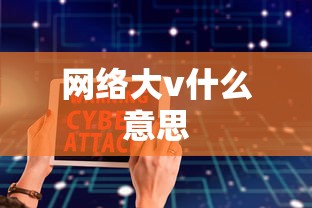 网络大v什么意思  第1张