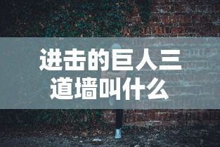 进击的巨人三道墙叫什么  第1张