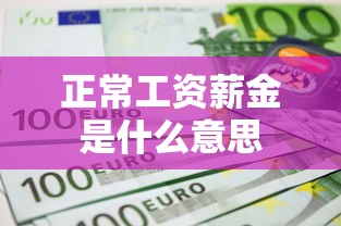 正常工资薪金是什么意思  第1张