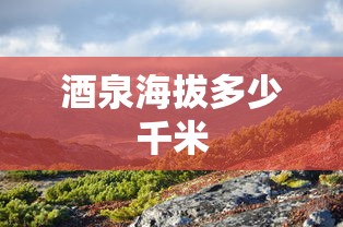酒泉海拔多少千米  第1张