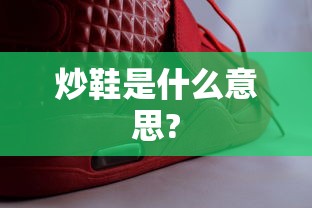 炒鞋是什么意思?  第1张