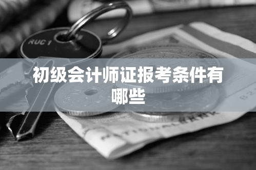 初级会计师证报考条件有哪些  第1张