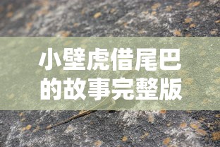 小壁虎借尾巴的故事完整版  第1张