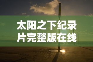太阳之下纪录片完整版在线观看  第1张