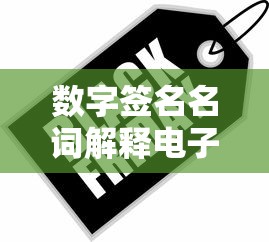 数字签名名词解释电子商务  第1张