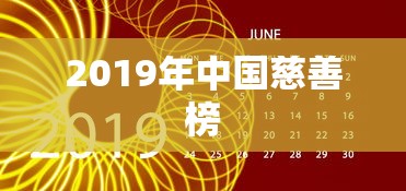 2019年中国慈善榜  第1张