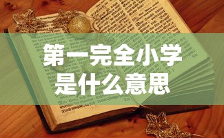 第一完全小学是什么意思  第1张