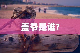 盖爷是谁?  第1张