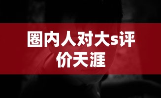 圈内人对大s评价天涯  第1张