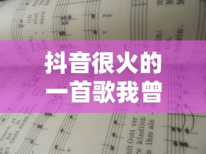 抖音很火的一首歌我曾经爱过你歌词  第1张