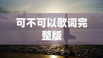 可不可以歌词完整版  第1张