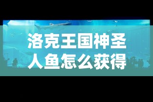洛克王国神圣人鱼怎么获得  第1张