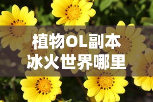 植物OL副本冰火世界哪里掉勋章  第1张