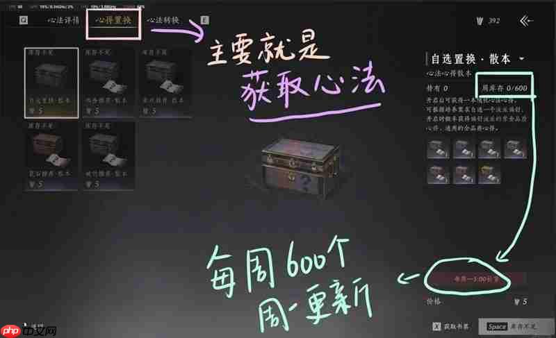 燕云十六声萌新攻略三 心法书票置换转换怎么转  第3张