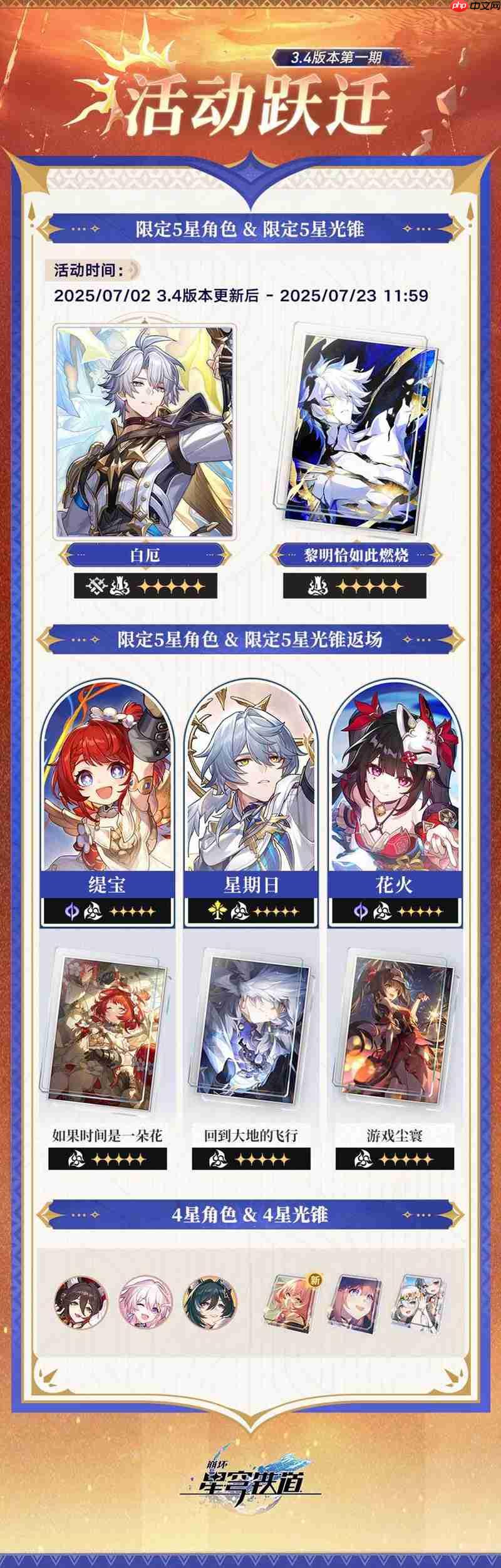 崩坏星穹铁道3.4版本卡池有哪些 新版本跃迁卡池  第7张