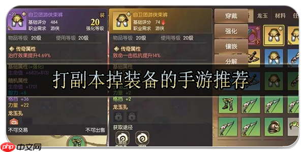 刷副本掉装备的手游有哪些-纯靠打怪掉装备的手游大全  第1张