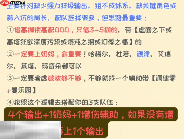 无期迷途公会战新手怎么配队 第十期公会战配队推荐  第2张