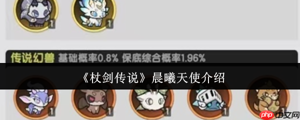 杖剑传说晨曦天使全面解析：最强防御宠物实战指南  第1张