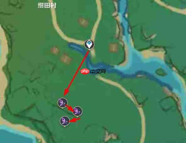 原神鸣草在哪里采-鸣草采集路线图  第3张