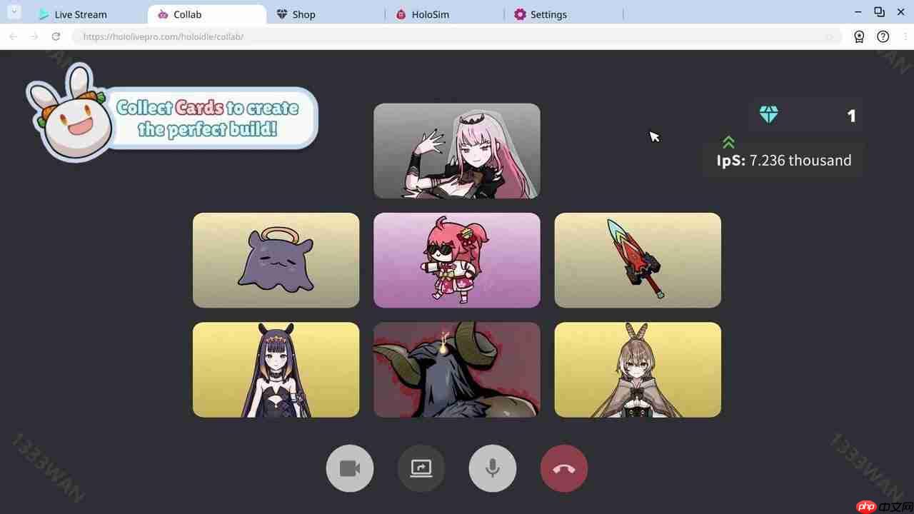 休闲游戏《Holoidle》6 月 6 日上市 帮助宝钟玛琳、Gura、森美声成为最有影响力的实况主  第2张