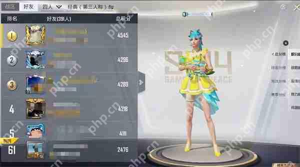 和平精英全服排名位置说明  第3张