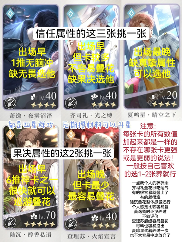 光与夜之恋简单易懂的新手养卡攻略  第3张