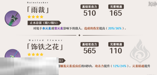 原神嘉明武器带什么 原神嘉明武器推荐  第3张
