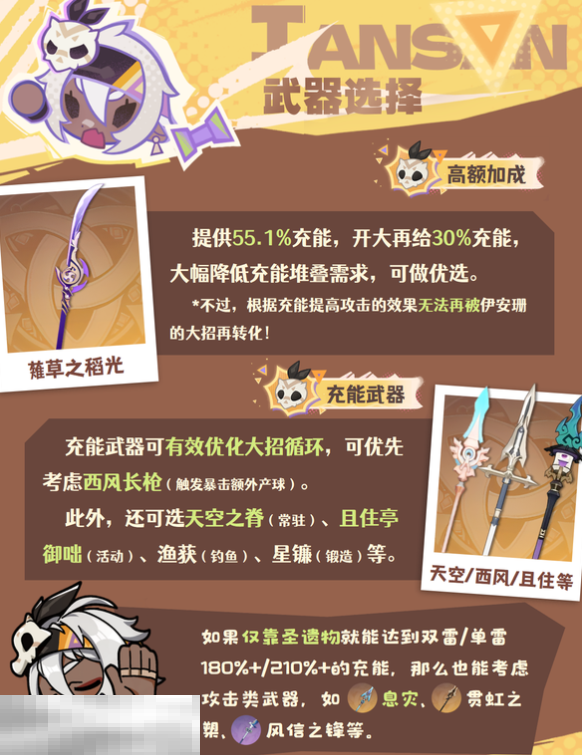 原神伊安珊武器带什么 原神伊安珊武器推荐  第2张