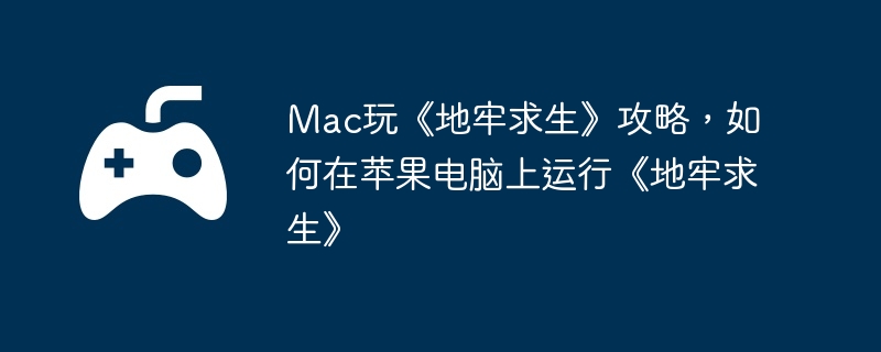 Mac玩《地牢求生》攻略，如何在苹果电脑上运行《地牢求生》  第1张