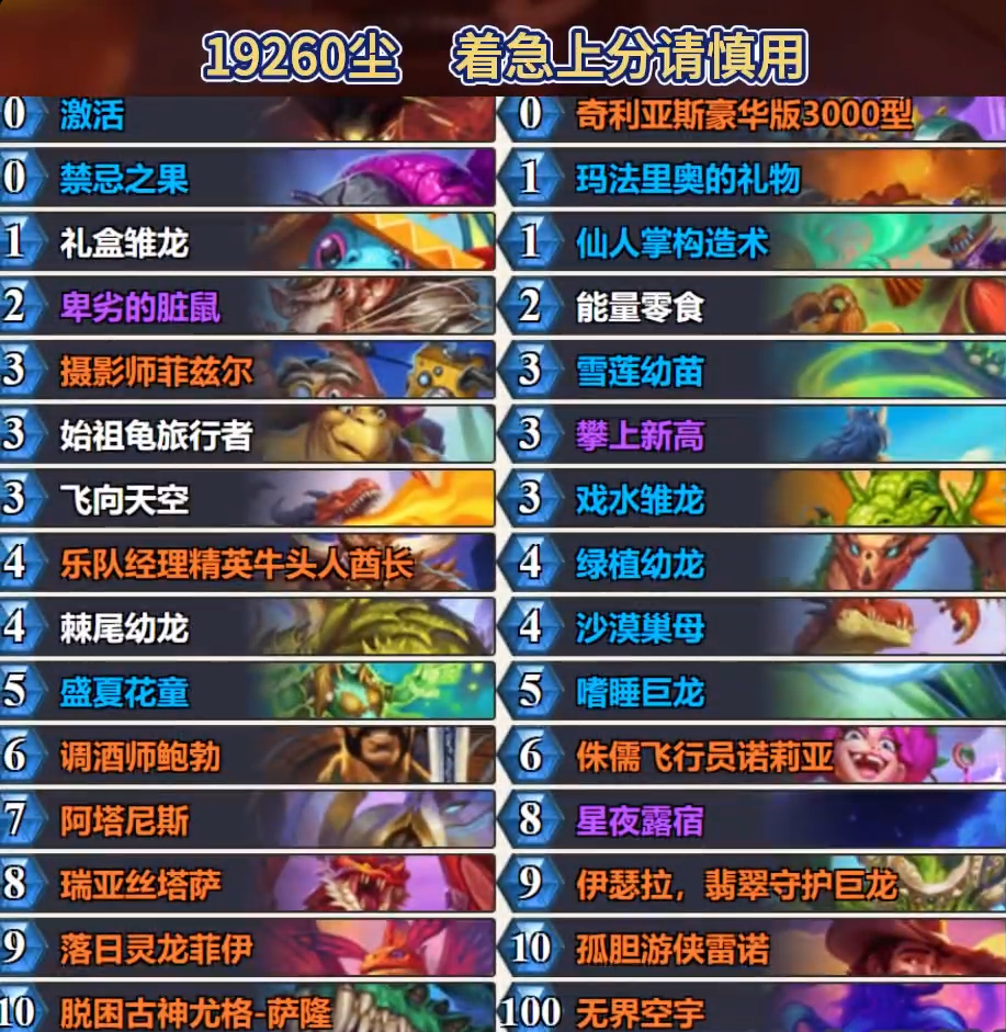炉石传说标准宇宙龙德卡组代码-炉石传说标准宇宙龙德​推荐2月  第2张